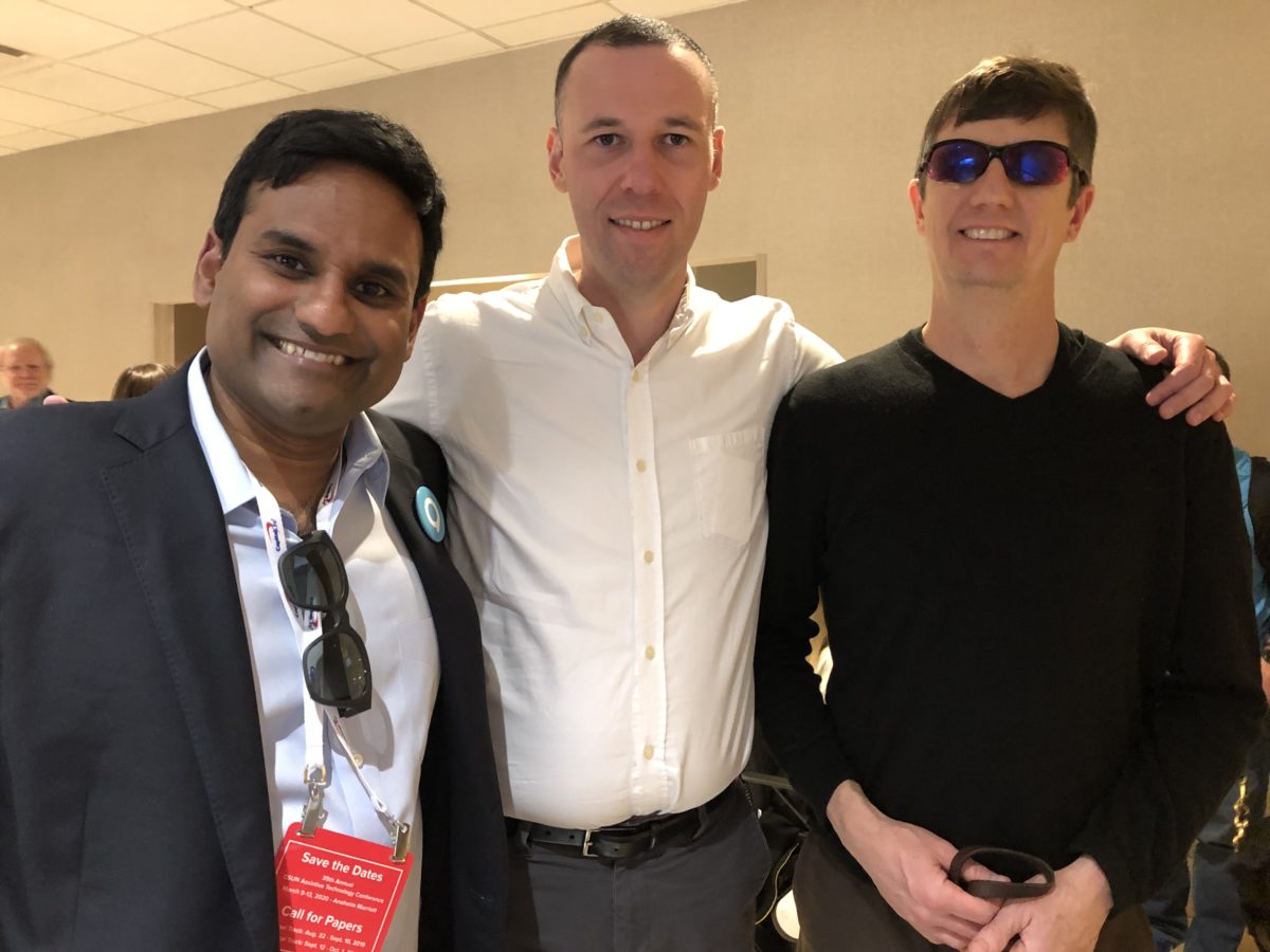 John posing with ed summers and jesse sookne at CSUN 2019